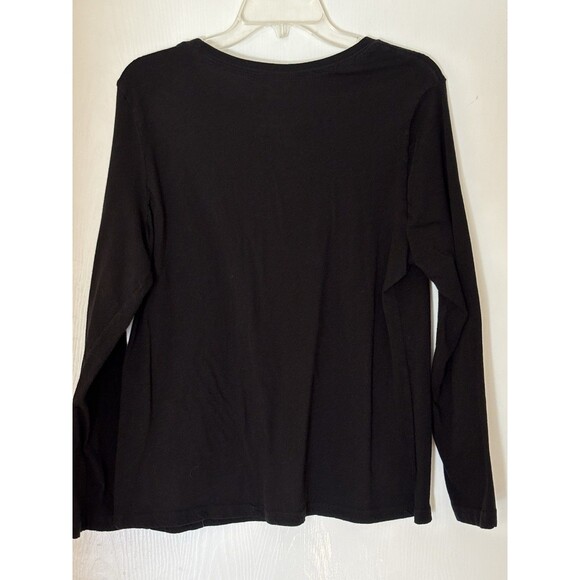 Faded Glory Black Soot Long Sleeve Women's Shirt XL 16-18 - Picture 8 of 8
